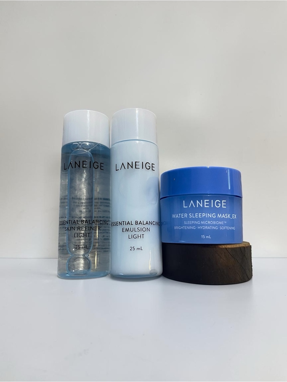 LANEIGE Travel Size Skincare Set – Toner, Emulsion & Water Sleeping Mask